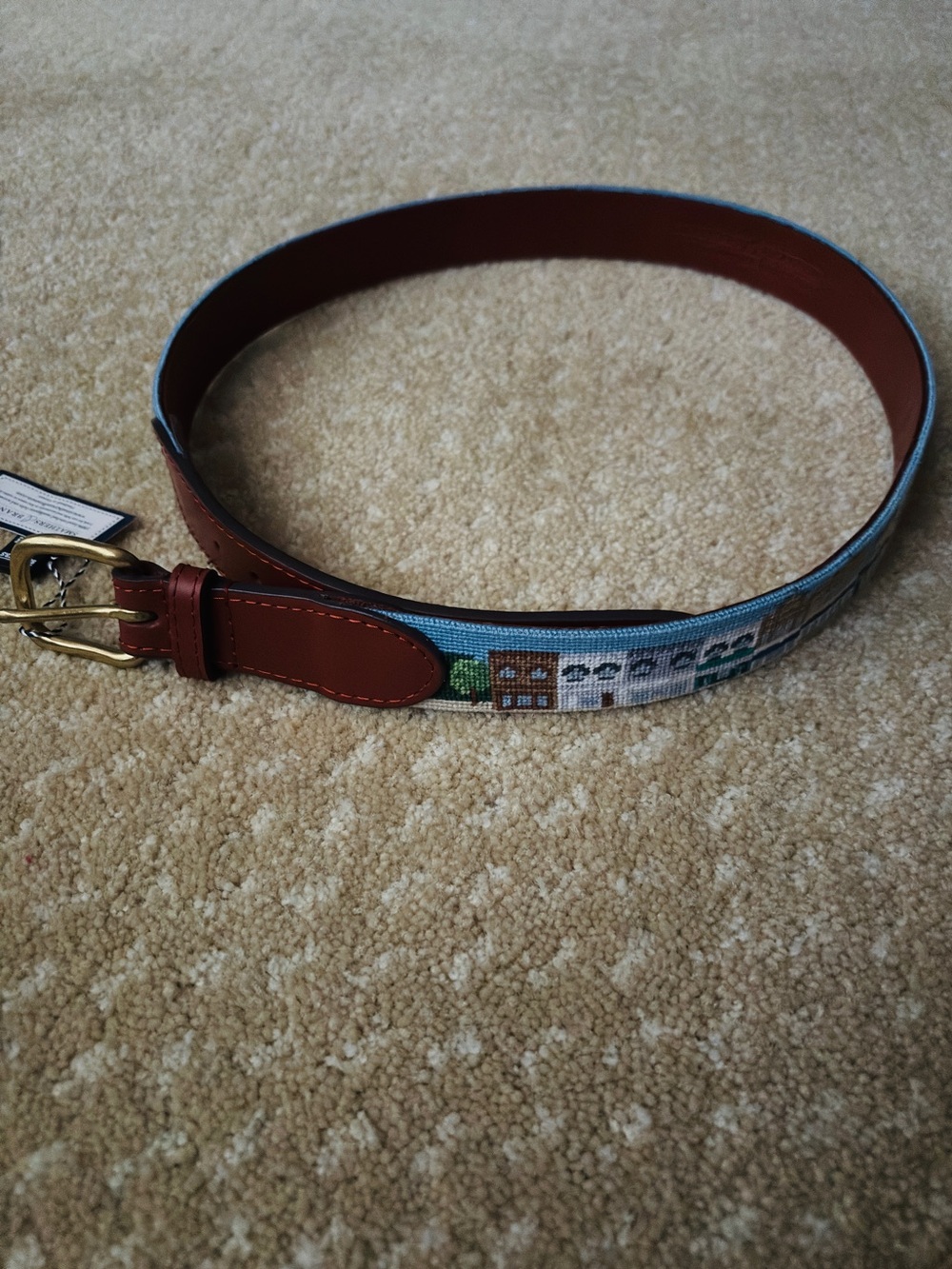 Smathers & Branson NEW TAGS Chagrin Falls Cleveland Ohio Needlepoint Belt 34